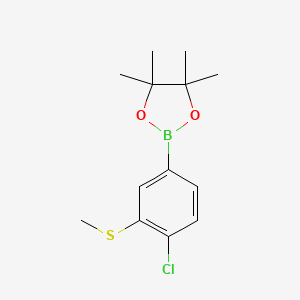 2-(4-Chloro-3-(methylthio)phenyl)-4,4,5,5-tetramethyl-1,3,2-dioxaborolane