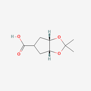 rac-(3aR,5S,6aS)-2,2-dimethyl-hexahydrocyclopenta[d][1,3]dioxole-5-carboxylicacid