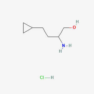 2-Amino-4-cyclopropylbutan-1-olhydrochloride