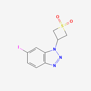 3-(6-Iodo-1H-benzo[d][1,2,3]triazol-1-yl)thietane 1,1-dioxide