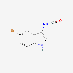 5-bromo-3-isocyanato-1H-indole