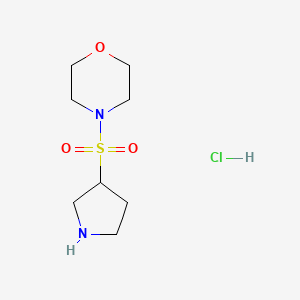 4-(Pyrrolidine-3-sulfonyl)morpholinehydrochloride