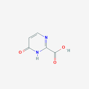 molecular formula C5H4N2O3 B13568458 6-Oxo-1,6-dihydropyrimidine-2-carboxylic acid 