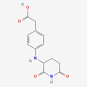 4-[(2,6-Dioxo-3-piperidinyl)amino]benzeneacetic acid