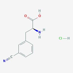 molecular formula C10H11ClN2O2 B135685 3-氰基-L-苯丙氨酸盐酸盐 CAS No. 144799-02-0