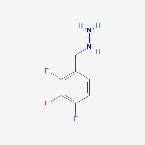 molecular formula C7H7F3N2 B13568566 (2,3,4-Trifluorobenzyl)hydrazine 