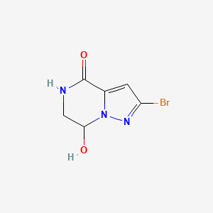 2-bromo-7-hydroxy-4H,5H,6H,7H-pyrazolo[1,5-a]pyrazin-4-one