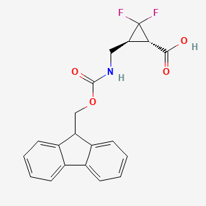 rac-(1R,3R)-3-[({[(9H-fluoren-9-yl)methoxy]carbonyl}amino)methyl]-2,2-difluorocyclopropane-1-carboxylic acid