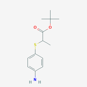 Tert-butyl 2-((4-aminophenyl)thio)propanoate