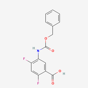 5-(((Benzyloxy)carbonyl)amino)-2,4-difluorobenzoic acid