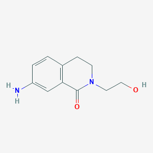 7-Amino-2-(2-hydroxyethyl)-3,4-dihydroisoquinolin-1(2h)-one