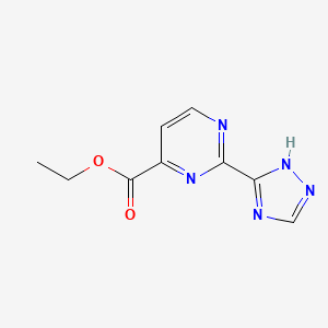 ethyl 2-(4H-1,2,4-triazol-3-yl)pyrimidine-4-carboxylate