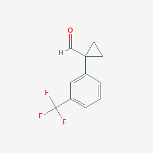 1-(3-(Trifluoromethyl)phenyl)cyclopropane-1-carbaldehyde