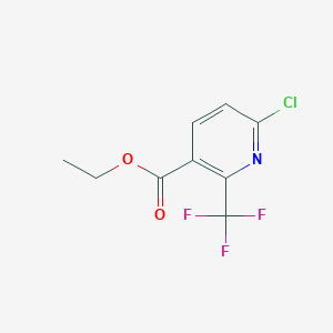 molecular formula C9H7ClF3NO2 B1356873 Ethyl 6-chloro-2-(trifluoromethyl)nicotinate CAS No. 261635-82-9