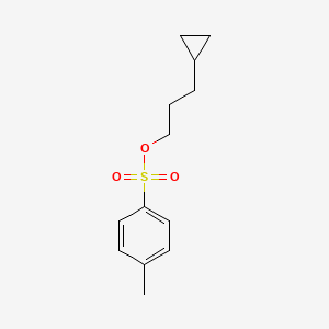 molecular formula C13H18O3S B13568734 3-Cyclopropylpropyl 4-methylbenzenesulfonate 