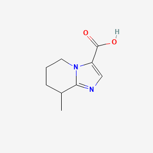 8-methyl-5H,6H,7H,8H-imidazo[1,2-a]pyridine-3-carboxylic acid