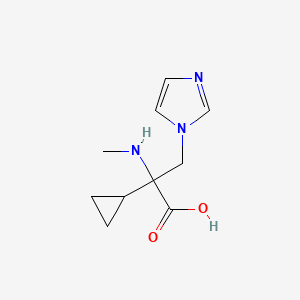 2-Cyclopropyl-3-(1h-imidazol-1-yl)-2-(methylamino)propanoic acid