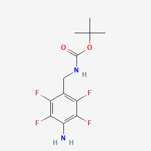 tert-butylN-[(4-amino-2,3,5,6-tetrafluorophenyl)methyl]carbamate