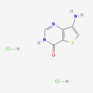 7-amino-3H,4H-thieno[3,2-d]pyrimidin-4-onedihydrochloride