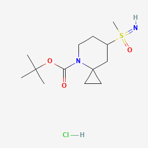 molecular formula C13H25ClN2O3S B13568913 Tert-butyl 7-[imino(methyl)oxo-lambda6-sulfanyl]-4-azaspiro[2.5]octane-4-carboxylate hydrochloride 