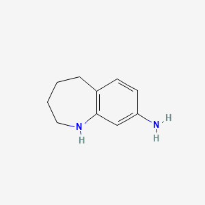 molecular formula C10H14N2 B1356895 2,3,4,5-四氢-1H-苯并[b]氮杂卓-8-胺 CAS No. 518051-96-2