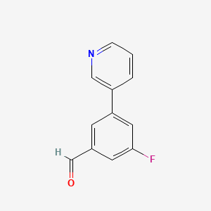 3-Fluoro-5-(pyridin-3-yl)benzaldehyde