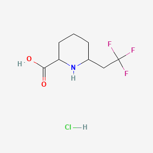 6-(2,2,2-Trifluoroethyl)piperidine-2-carboxylicacidhydrochloride