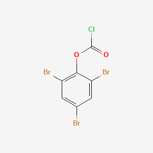 molecular formula C7H2Br3ClO2 B13569008 2,4,6-Tribromophenyl carbonochloridate CAS No. 54060-68-3