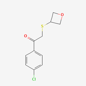 1-(4-Chlorophenyl)-2-(oxetan-3-ylthio)ethan-1-one