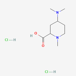 4-(Dimethylamino)-1-methylpiperidine-2-carboxylicaciddihydrochloride