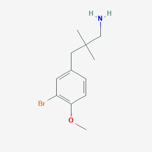 3-(3-Bromo-4-methoxyphenyl)-2,2-dimethylpropan-1-amine