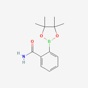 molecular formula C13H18BNO3 B1356907 2-(4,4,5,5-四甲基-1,3,2-二氧杂硼烷-2-基)苯甲酰胺 CAS No. 188665-75-0