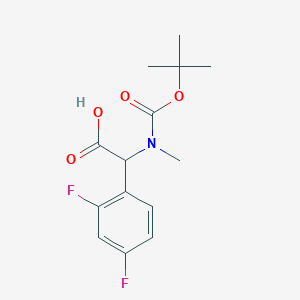 2-{[(Tert-butoxy)carbonyl](methyl)amino}-2-(2,4-difluorophenyl)aceticacid