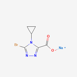 sodium 5-bromo-4-cyclopropyl-4H-1,2,4-triazole-3-carboxylate