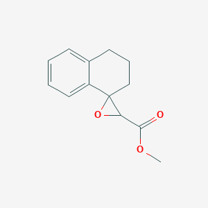 molecular formula C13H14O3 B13569086 Methyl 3,4-dihydro-2h-spiro[naphthalene-1,2'-oxirane]-3'-carboxylate 