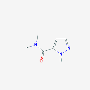 molecular formula C6H9N3O B1356909 N,N-dimethyl-1H-pyrazole-5-carboxamide 
