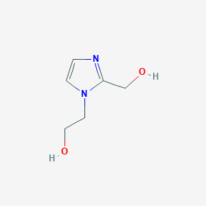 molecular formula C6H10N2O2 B13569098 2-(2-(Hydroxymethyl)-1h-imidazol-1-yl)ethan-1-ol 