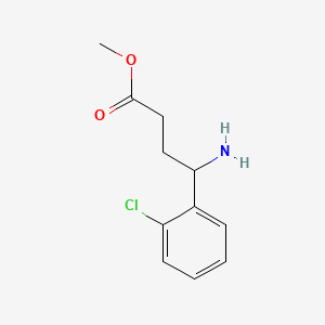 molecular formula C11H14ClNO2 B13569118 Methyl 4-amino-4-(2-chlorophenyl)butanoate 