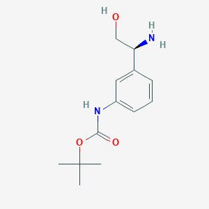 Tert-butyl (S)-(3-(1-amino-2-hydroxyethyl)phenyl)carbamate