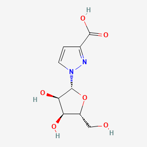 1-[(2R,3R,4S,5R)-3,4-dihydroxy-5-(hydroxymethyl)oxolan-2-yl]-1H-pyrazole-3-carboxylicacid