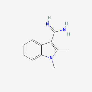 1,2-dimethyl-1H-indole-3-carboximidamide