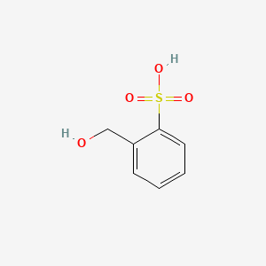 molecular formula C7H8O4S B13569156 Hydroxymethylbenzenesulphonic acid CAS No. 94086-65-4