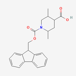 molecular formula C23H25NO4 B13569170 1-[(9H-fluoren-9-ylmethoxy)carbonyl]-2,5-dimethylpiperidine-4-carboxylic acid 