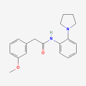 2-(3-Methoxyphenyl)-N-[2-(pyrrolidin-1-YL)phenyl]acetamide