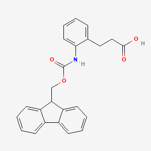 3-[2-({[(9H-fluoren-9-yl)methoxy]carbonyl}amino)phenyl]propanoic acid