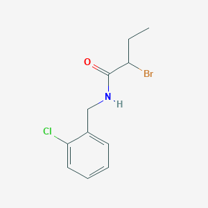 molecular formula C11H13BrClNO B1356923 2-bromo-N-(2-chlorobenzyl)butanamide CAS No. 28046-14-2