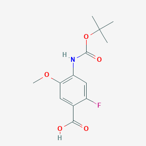 4-((Tert-butoxycarbonyl)amino)-2-fluoro-5-methoxybenzoic acid