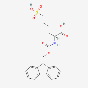 2-((((9H-Fluoren-9-yl)methoxy)carbonyl)amino)-6-sulfohexanoic acid