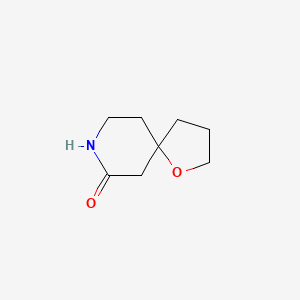 molecular formula C8H13NO2 B13569281 1-Oxa-8-azaspiro[4.5]decan-7-one 