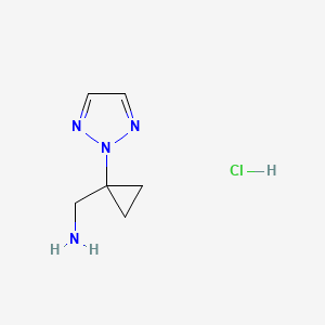 [1-(2H-1,2,3-triazol-2-yl)cyclopropyl]methanaminehydrochloride